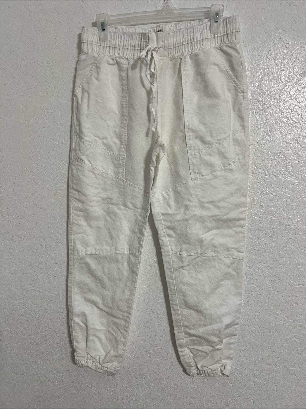 VTG LUCKY Brand  Pants Women's SIZE S  White Ankle Cotton/linen Casual #295